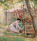 Robert Reid Tending the Garden painting